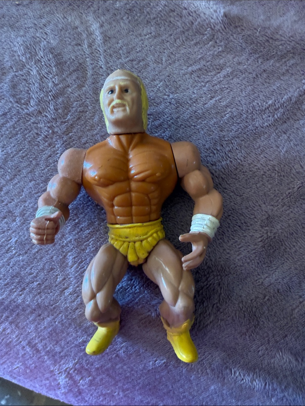Vintage 1980s Hulk Hogan action figure
